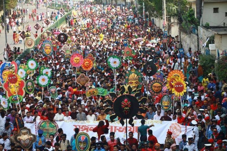 বিশ্ব ঐতিহ্যের মঙ্গল শোভাযাত্রা