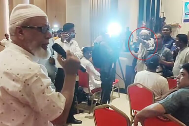 পুলিশের সুধীসমাবেশে বীর মুক্তিযোদ্ধার বক্তব্যে জামায়াত নেতার বাধা