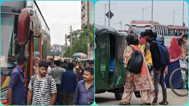 ভোগান্তি নিয়েই ঢাকায় ফিরছে মানুষ