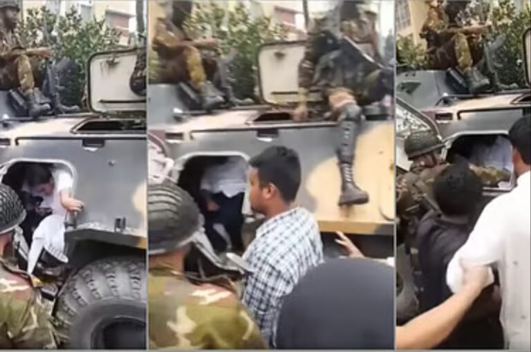 সেনাবাহিনীর সাঁজোয়া যানে করে গোপালগঞ্জ থেকে পালালো এনসিপির নেতারা
